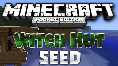 MCPE 0.15.0 BEST WITCH HUT SEED!!! - Minecraft PE Witch Hut Near Spawn ...