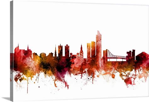 Oslo Norway Skyline Wall Art, Canvas Prints, Framed Prints, Wall Peels ...