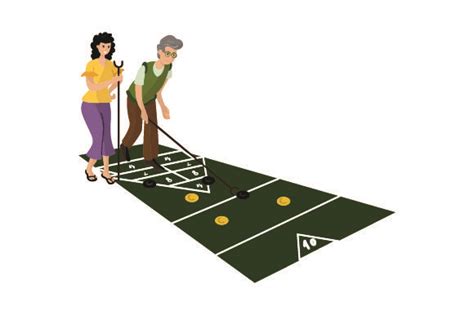 People Playing Shuffleboard SVG Cut file by Creative Fabrica Crafts ...