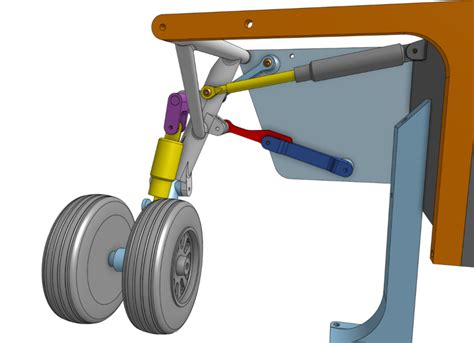 BAE 146 Main Landing Gear | 3D CAD Model Library | GrabCAD