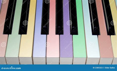 Colored Piano Keys Stock Photos - Image: 2385323