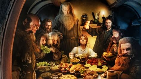 THE HOBBIT - Dwarves' dinner at Bilbo Baggins' house - YouTube