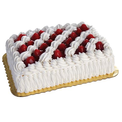 H-E-B Bakery Fresh Strawberry White Cake - Shop Standard cakes at H-E-B