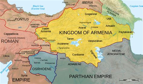 Map of Armenia, 50 AD (Illustration) - Ancient History Encyclopedia