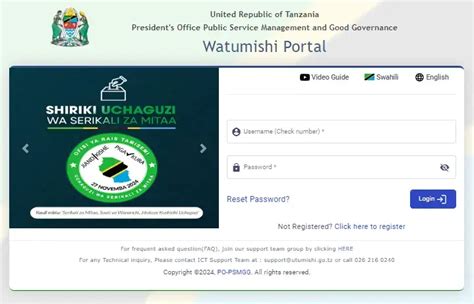 ESS Utumishi Login Guide - Tanzanian Public Service Portal