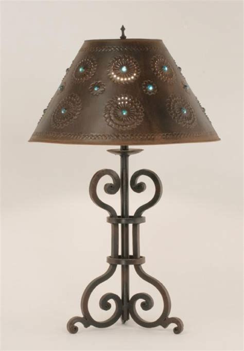 Malaga Wrought Iron Table Lamp UVSLMALR