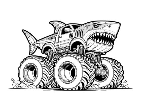 Free Monster Truck Coloring Pages For Kids