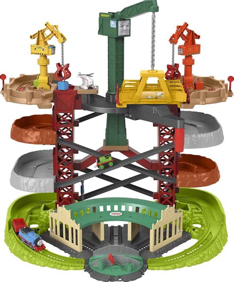 Buy Thomas & Friends Multi-Level Track Set Trains & Cranes Super Tower ...