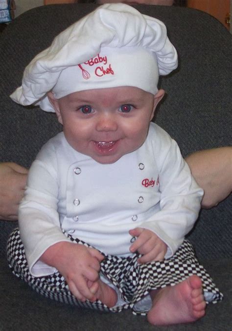 Baby Chef Trunzo! - via @MiMiGreens | Baby chef, Cute babies, Baby love