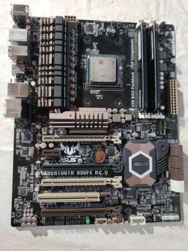 ASUS SABERTOOTH 990FX, AM3+, AMD Motherboard w/cpu & ram 610839187706 ...