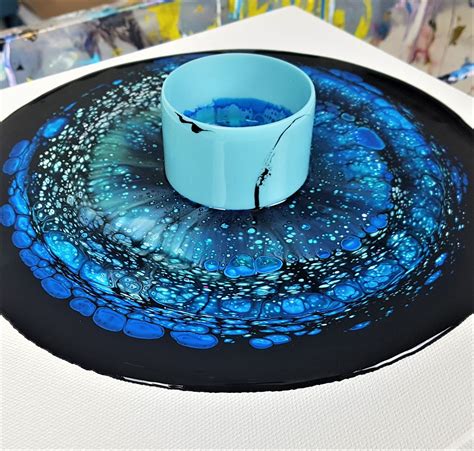 Open Cup Acrylic Pour Galaxy Easy Open Cup technique for acrylic ...