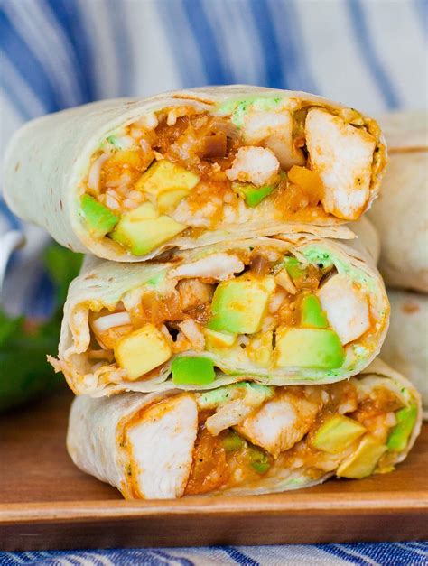 Easy Avocado Chicken Burrito Recipe - Tatyanas Everyday Food