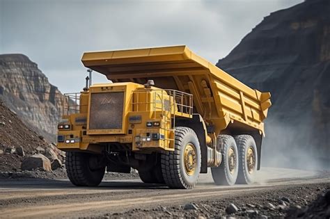 Premium AI Image | Robust Mining Truck in Action Extracting Coal from ...