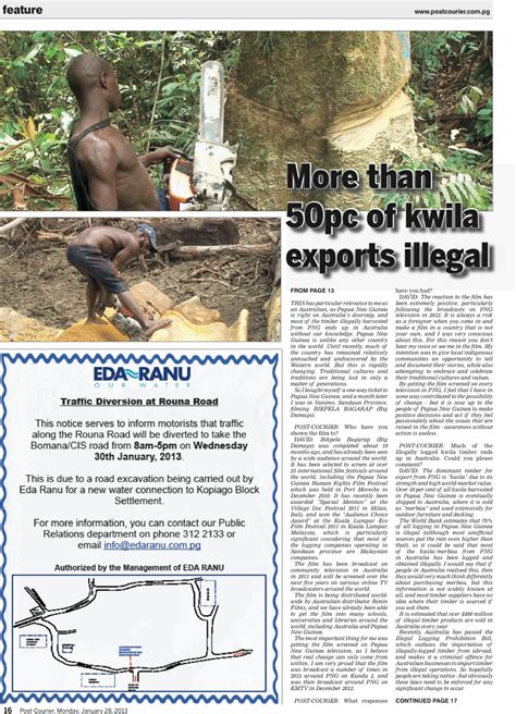 Illegal Logging is Still a Major Issue – David Fedele