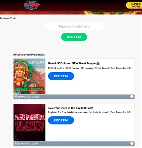 Sector 777 Casino No Deposit Bonus Codes Oct 2024 | 125+ FS