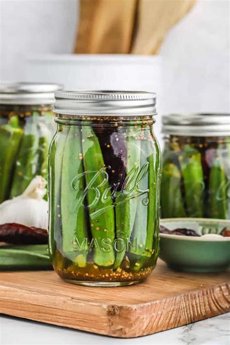 Pickled Okra Recipe - Grandbaby Cakes