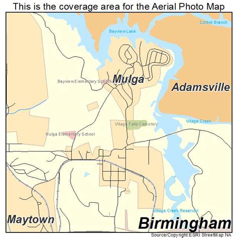 Aerial Photography Map of Mulga, AL Alabama