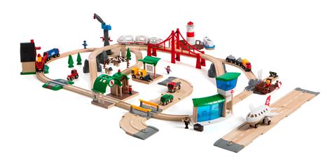 Amazon.com: Brio Railway World Deluxe Set: Toys & Games | Wooden toy ...