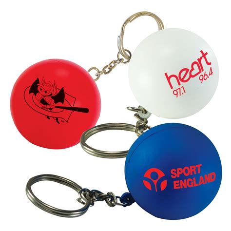 Mini Stress Ball Keyrings | Personalised Stress Balls Keyrings UK