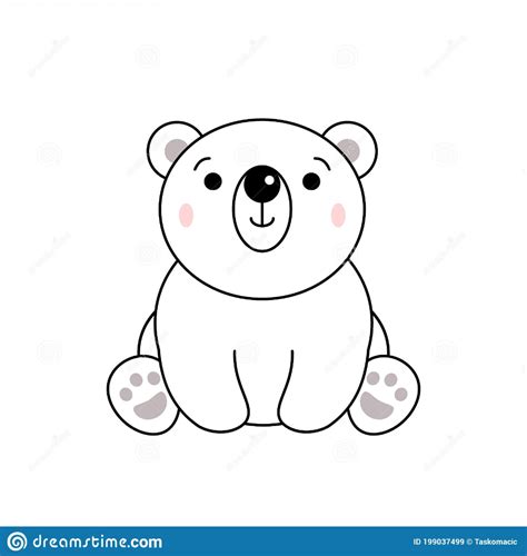 Cute Polar Bear Drawing