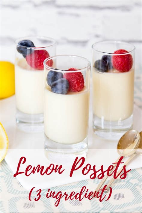 Quick & Easy Lemon Posset Recipe (3 Ingredient Lemon Pots)