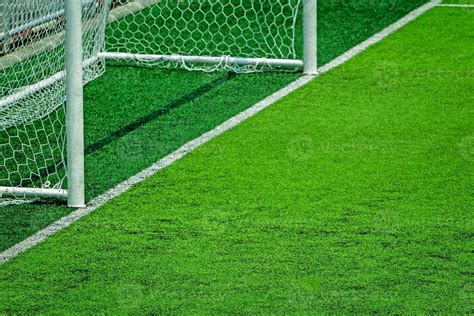 artificial turf of Soccer football field 6686319 Stock Photo at Vecteezy