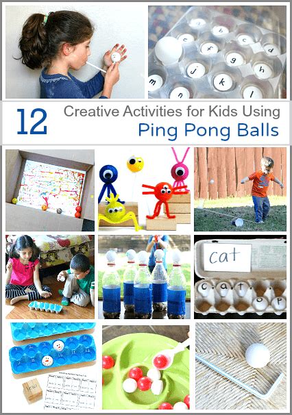 12 Creative Activities for Kids Using Ping Pong Balls - Buggy and Buddy