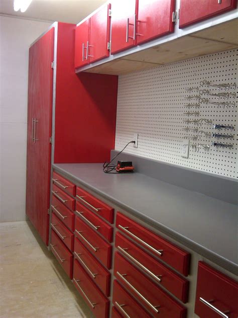 New cabinets for my workshop's "Tool Crib" | Garage work bench, New ...