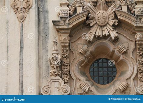 Baroque Architecture of Facade Stock Image - Image of architectural ...