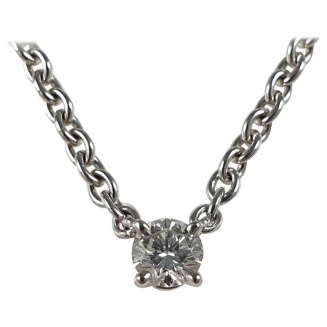 Cartier 1895 Diamond Solitaire Necklace For Sale at 1stDibs | cartier ...