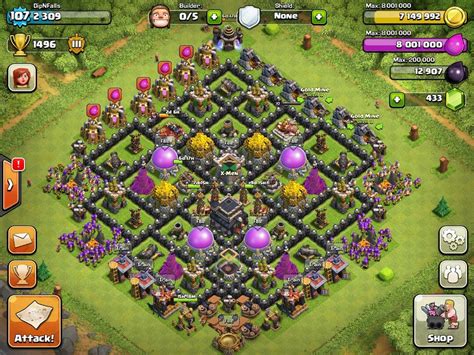 Clash Of Clans Town Hall 9 Trophy Layout Top 10 clash of clans town ...