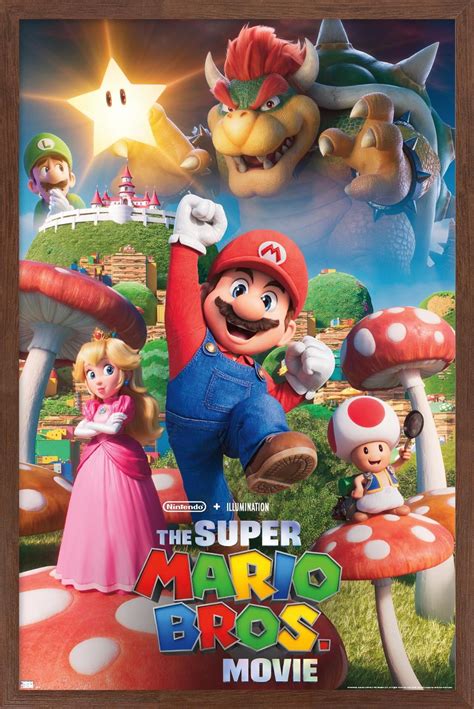 The Super Mario Bros. Movie - Mushroom Kingdom Key Art Wall Poster, 22. ...