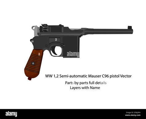 Ww2 pistols Cut Out Stock Images & Pictures - Alamy