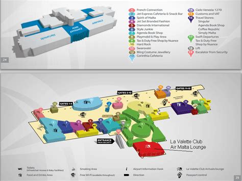 MLA: Malta (Valletta) Luqa Airport - Terminal map, lounges, bars ...