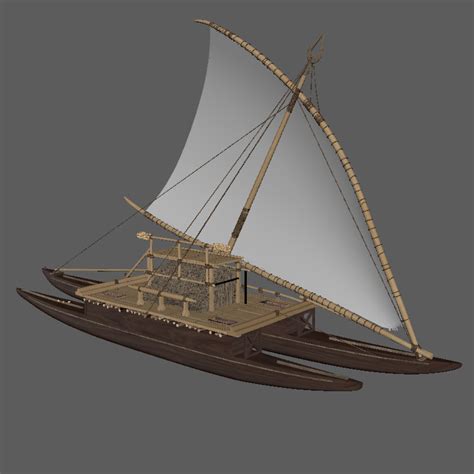 Drua boat model - TurboSquid 1537060