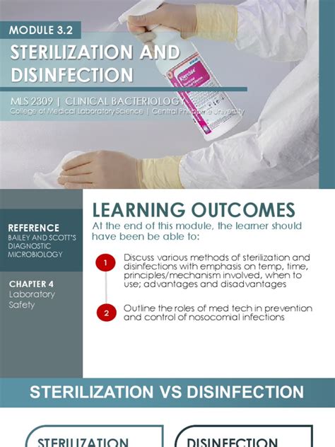 3.2 Sterilization and Disinfection | PDF | Sterilization (Microbiology ...