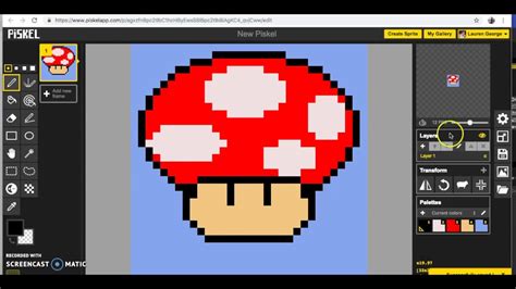 Piskel: Creating a Sprite - YouTube