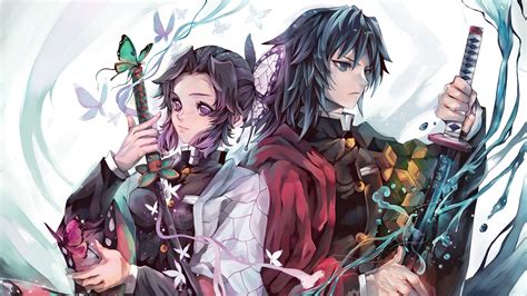 Kimetsu No Yaiba Giyu Tomioka And Shinobu Kocho Uhd 4k Wallpaper Pixelz ...