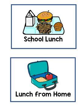 School Lunch Signs by Chelsie Helgeson | Teachers Pay Teachers