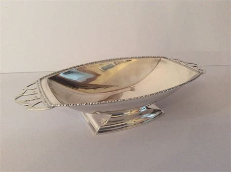 Antique Solid Silver Art Deco Pedestal Tray | 619045 | Sellingantiques ...