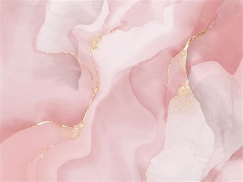 Blush And Gold Wallpaper