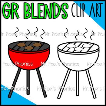 GR Blends Clip Art: Beginning Blends Clip Art by Mr Fox | TPT