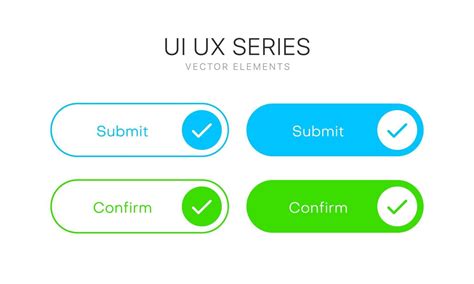 Submit button for UI UX, mobile application, presentation. Hand click ...