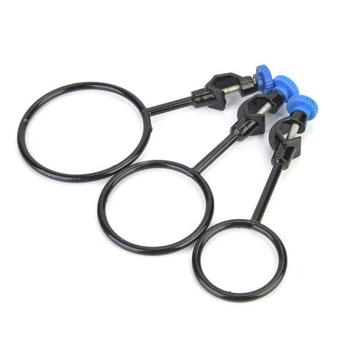 3Pcs Lab Support Iron Ring Set 60mm 80mm 100mm Retort Clamp Set for ...