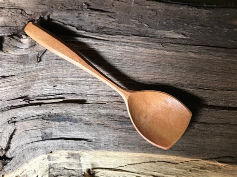 10” wooden ladle, serving ladle, wooden spoon, hand carved wooden spoon