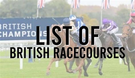 List of British Racecourses | A-Z of All UK Racecourses