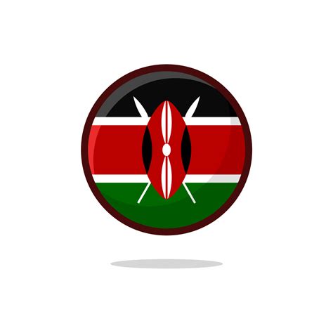 Kenya Flag Icon 9449278 Vector Art at Vecteezy