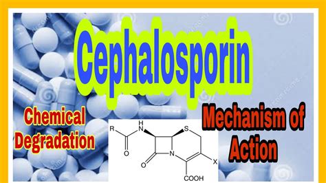 Chemical Degradation of Cephalosporin | Mechanism of action ...