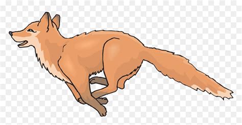 Fox Running Clip Art, HD Png Download - vhv