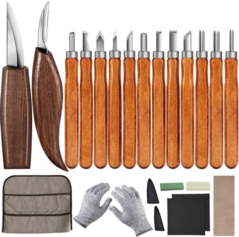 Buy Wood Carving Tools Set, Wood Carving Hand Tools for Beginners with ...